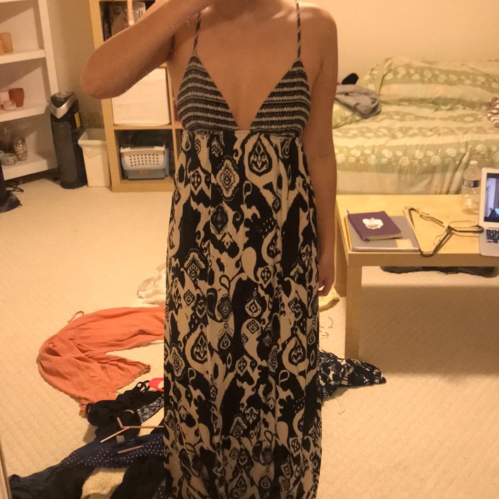Tribal print maxi dress